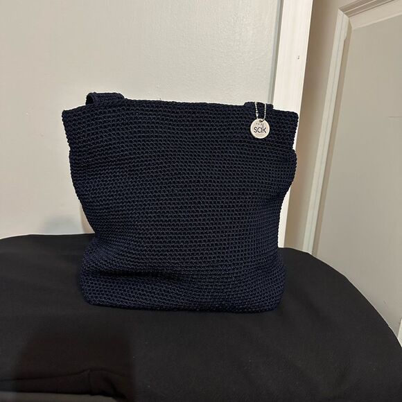 The Sak Crochet Craze Crossbody Bag in NAVY - Picture 1 of 5